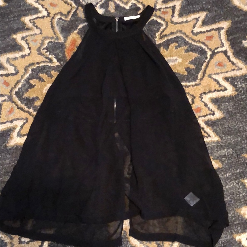 San Joy Black Halter Top